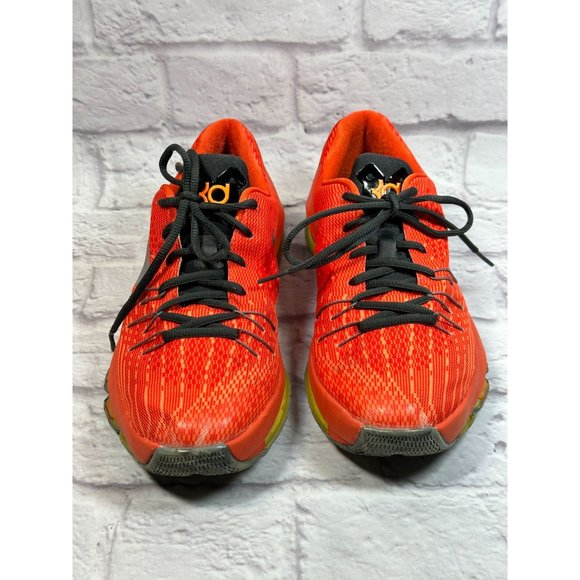 Nike Zoom KD Orange Silver Basketball Shoes US 7Y 768867-808 - Picture 11 of 12